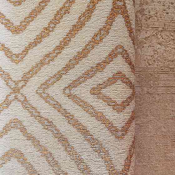 Шпалери метрові вінілові на флізелін 24 Carati Cristiana Masi геометрія смуги хвилі теракотові золотом 3д Київ