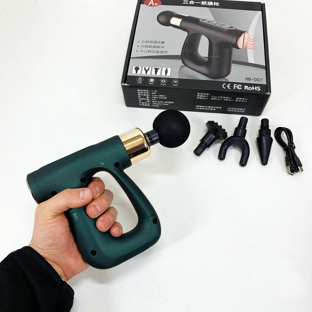 Масажер для спини ручний HB-007, Апарат для масажу м'язів Універсальний масажер шиї та тіла PZ-77 Івано-Франківськ - фото 5