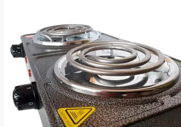 Електрична плита Domotec MS-5802 з 2 конфорками, потужність 2000 Вт, сірий колір – компактна та зручна для кухні. Одеса - фото 9