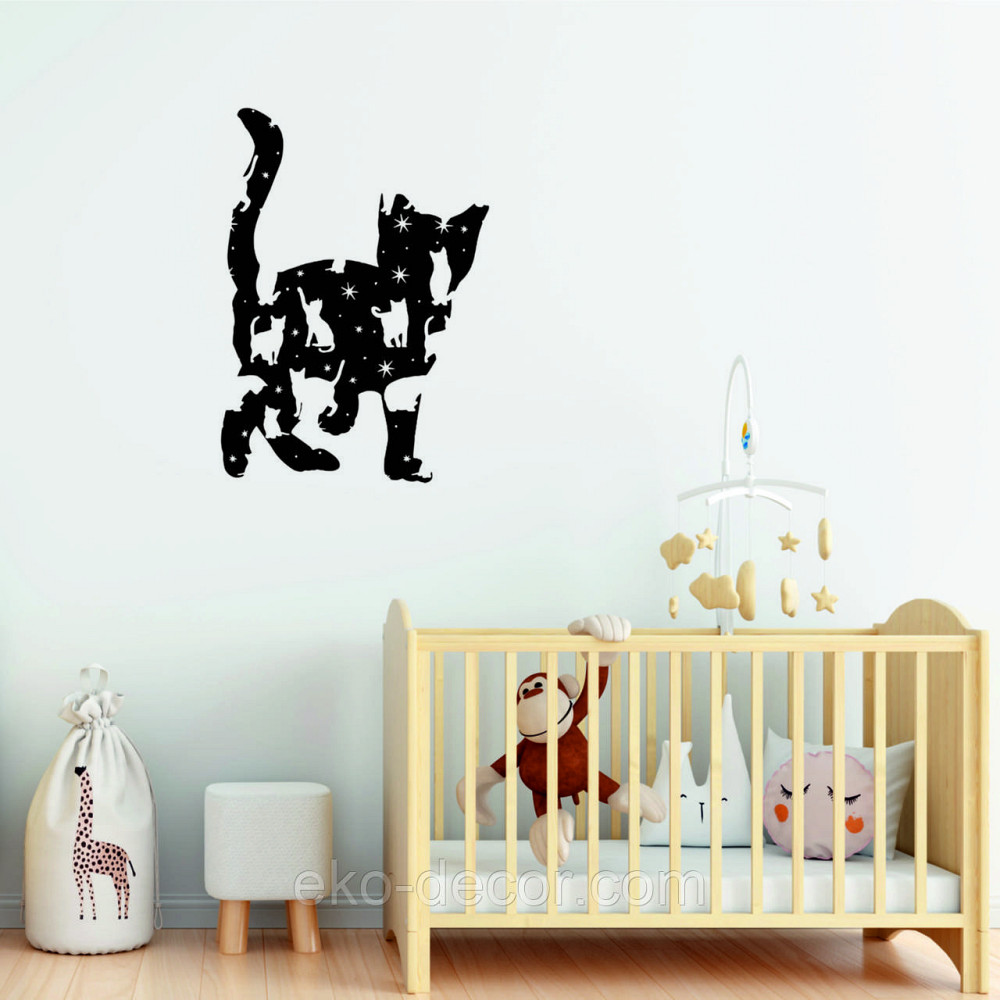 Декоративне настінне 3D Панно «Кошеня» Декор на стіну з об'ємом Київ - фото 2