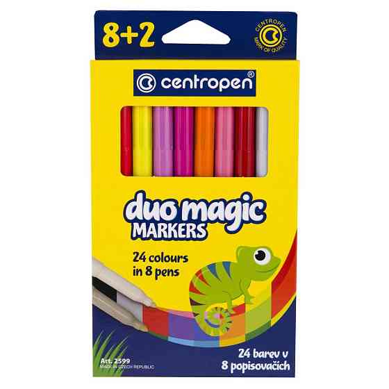 Фломастери Centropen 2599 Duomagic, 10шт (8 tones + 2 different erasers) (2599/10) Вінниця