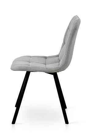 Стілець Софт, метал чорний/ тканина світло сіра Київ