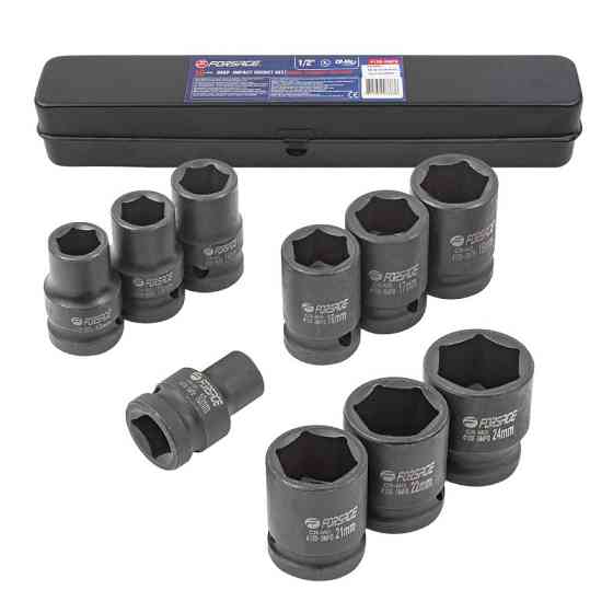 Набір ударних шестигранних торцевих головок 1/2