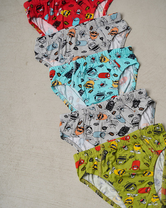 Трусики дитячі на хлопчика — Дрібні монстрики (5 шт. в уп) Nicoletta 41618 Київ - фото 2