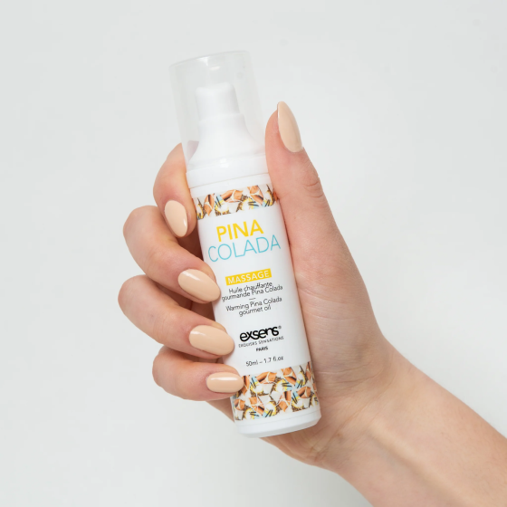 Массажное масло EXSENS Pina Colada 50мл разогревающее, без сахара, без парабенов, съедобное Sex Aura Киев