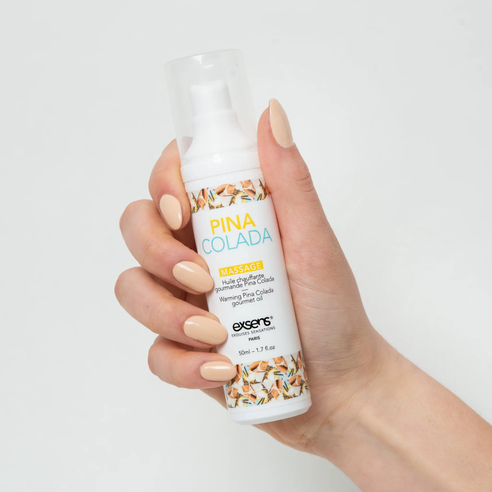 Массажное масло EXSENS Pina Colada 50мл разогревающее, без сахара, без парабенов, съедобное Sex Aura Киев - изображение 2