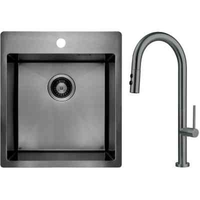 Мийка кухонна Deante Olfato ZPO_D10A + зміш. BQO_D72M (ZPOED10A) Вінниця