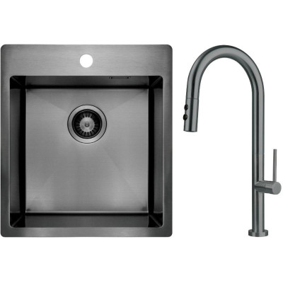 Мийка кухонна Deante Olfato ZPO_D10A + зміш. BQO_D72M (ZPOED10A) Вінниця - фото 1