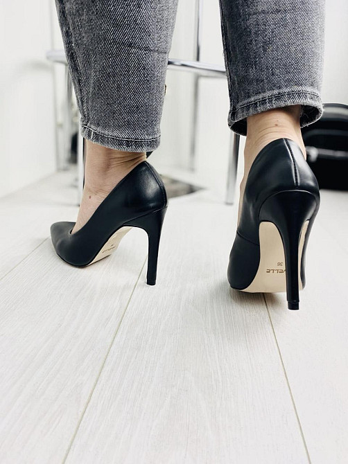 Nivelle Туфлі жіночі NIVELLE чорні натуральна шкіра каблук 11см 36р.37р.38р. (1740/10502-10512) Коломыя - изображение 7