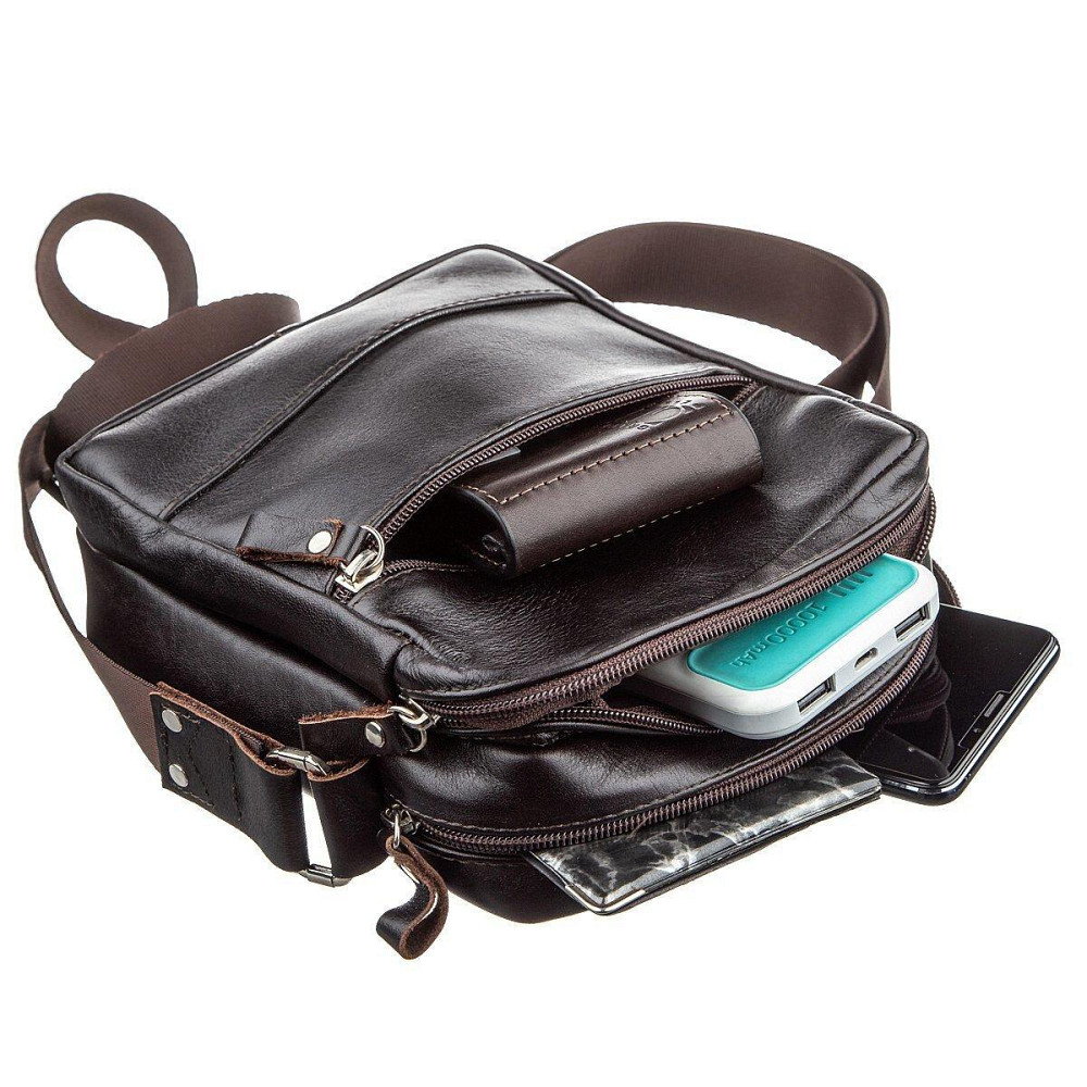 Сумка мужская Коричневая (SHVIGEL) Киев - изображение 9