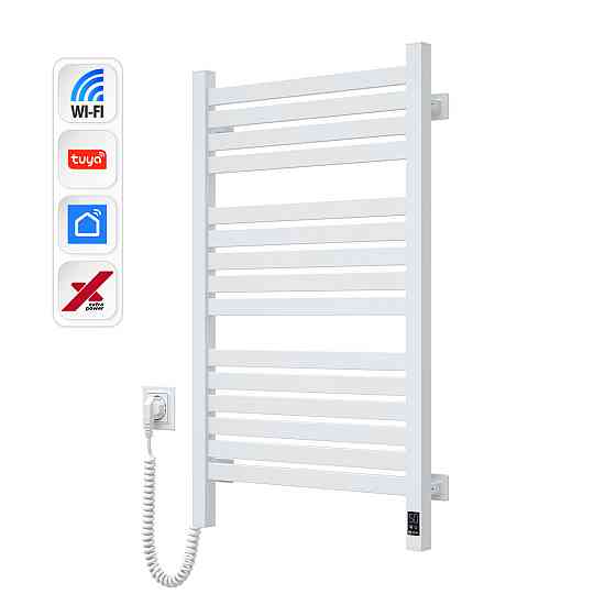 Електрична сушарка для рушників NAVIN Авангард X 480х800 Sensor з WI-FI лівобічна, біла Київ