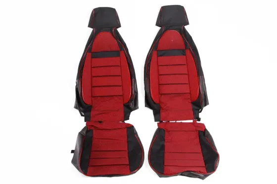 Чехли на сидіннях Lanos Avto-fortuna Пілот з паралоном червоні Вінниця