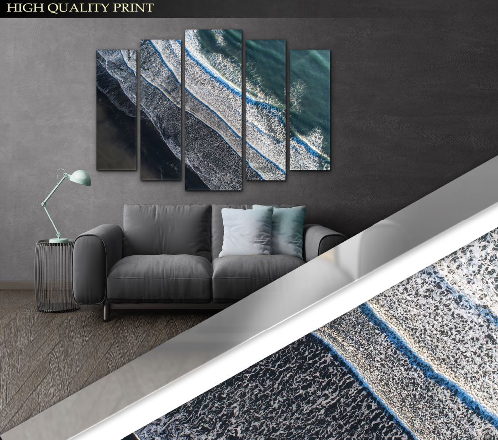 Модульна картина у вітальню / спальню Морські хвилі Art-359_5 ( 80х118см ) Київ - фото 2
