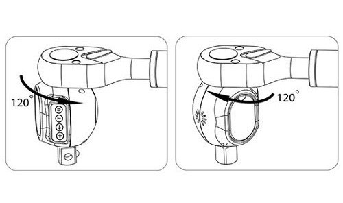 Адаптер динамометричний цифровий двосторонньої дії TOPTUL 1/4" 6-30Nm DTA-030N Одеса - фото 3