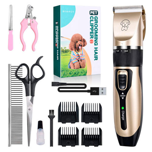 Бездротова машинка для стрижки тварин з аксесуарами Київ - фото 2