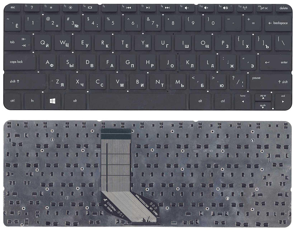 Клавиатура для ноутбука HP Envy (X2) Black, (No Frame) RU Вінниця - фото 1