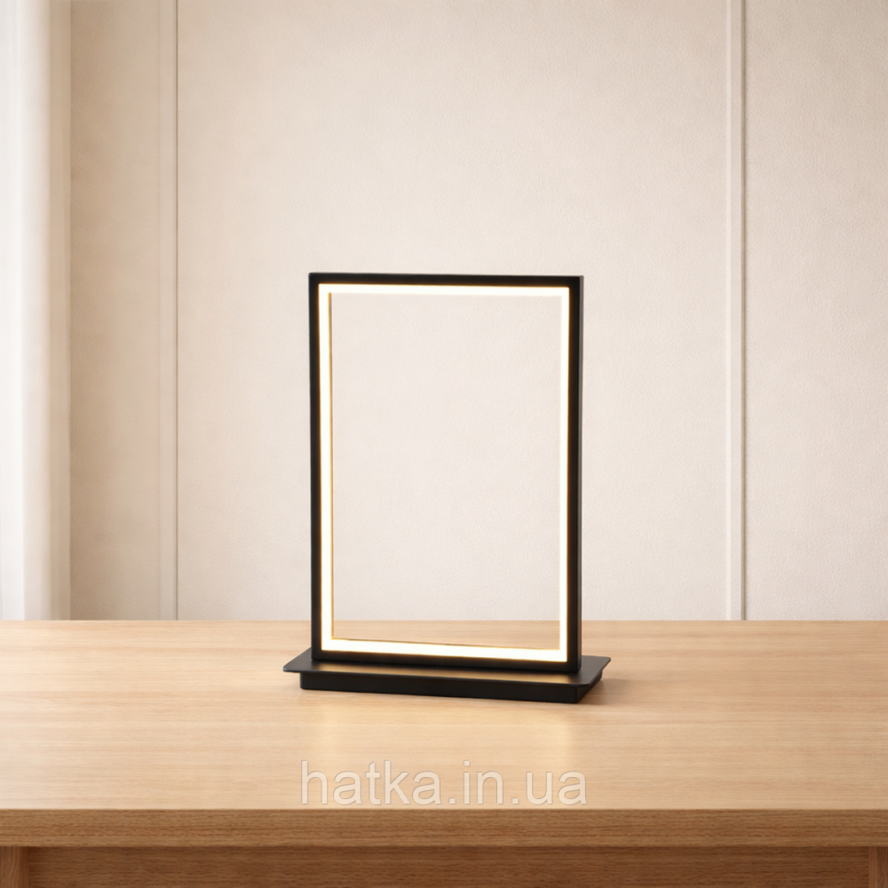 Настільна лампа світлодіодна акрилова VALESO 22801TL BK чорна Київ - фото 5