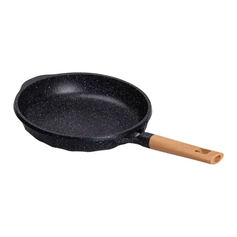 Алюмінієва сковорода 2,8 л з мармуровим покриттям антипригарним Ø 28 см товсте дно MGC чорний HP-4-420B Коломия - фото 3