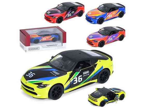 Машина KT5443WF метал, інерція, 1:36, відч. двері, 12см жовто-чорний ТМ KINSMART Київ