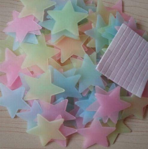 Фосфорные звездочки на потолок 95 штук 3 см разноцветный Киев - изображение 3