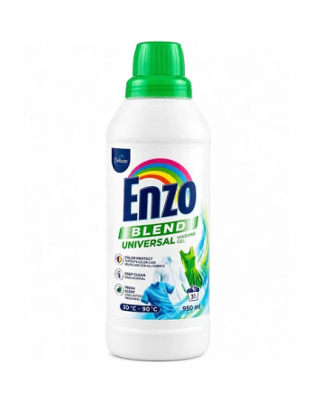 Рідкий засіб для прання DELUXE Enzo Blend Universal Gel універсальний гель для білої та кольорової білизни 0.95 л 31 прання Львів