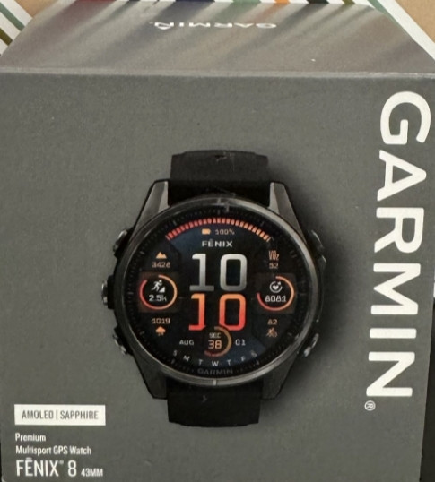 Смарт -Часы Garmin Fenix 8 43mm AMOLED Sapphire Carbon Киев - изображение 4