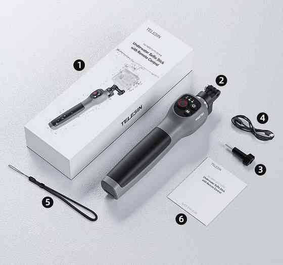 Монопод-аквапод GoPro з пультом для зйомки під водою Telesin GP-WBT-001 Київ