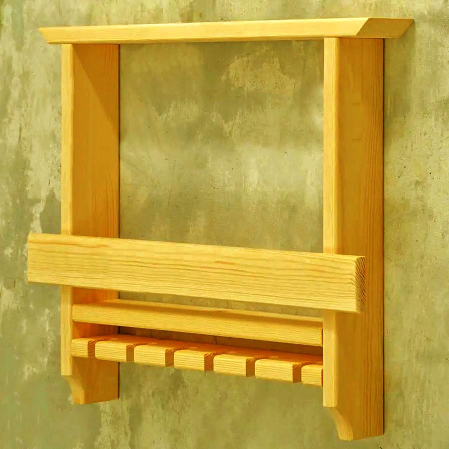 Настенная винная полка 