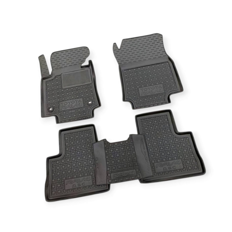 Килимки Тойота rav 4 2018-> (двс мкп) борт 2,5см, з перемичкою салону Мукачево - фото 1