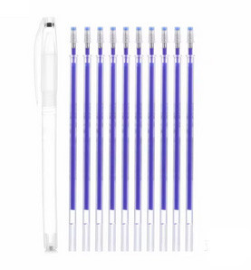 Ручка для шиття та вишивки знезаймисте чорнило синє Київ - фото 1