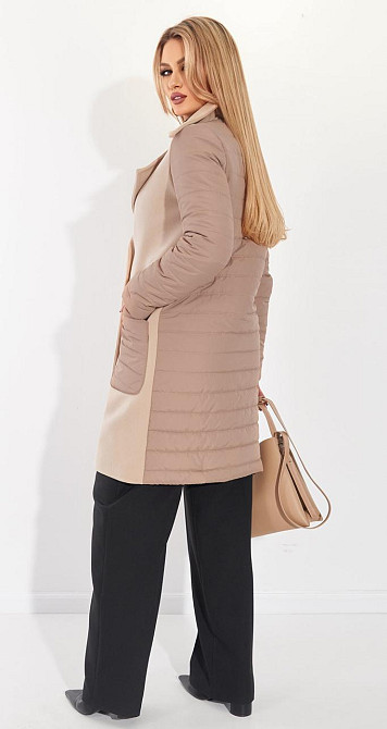 Комбіноване пальто куртка (44) Київ - фото 9