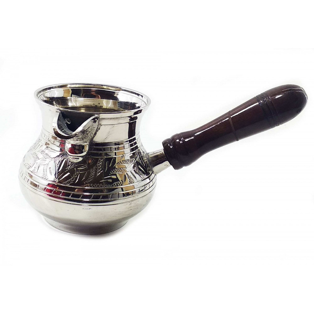 Турка для кофе бронзовая посеребренная Киев - изображение 1