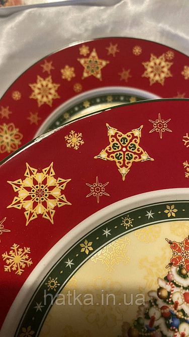 УЦІНКА! ТАРІЛКА НОВОРІЧНА "CHRISTMAS COLLECTION" ДІД МОРОЗ 26 см + ПОДАРУНКОВА УПАКОВКА Київ - фото 7