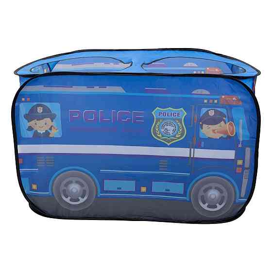 Дитячий ігровий намет «Поліцейська машина» 110×70×66 см намет для хлопчика Синій HP-S-5NDBL Коломыя