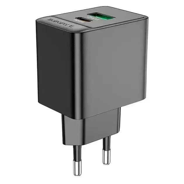 Зарядний пристрій 220В 20Вт Borofone BAS14A QC3.0 – компактна швидка зарядка для смартфонів та планшетів Одеса - фото 5