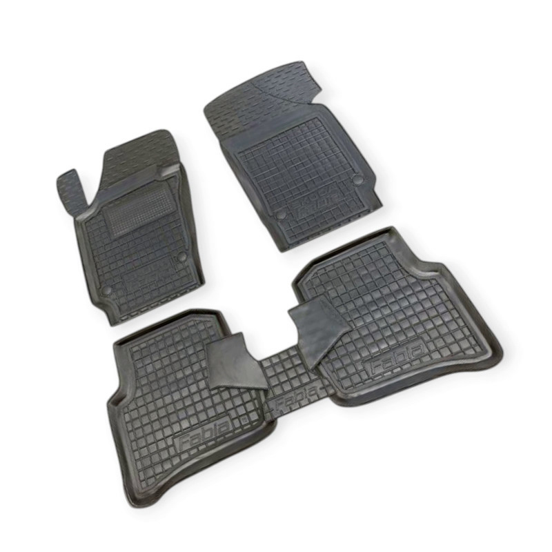 Килимки Шкода fabia iii 2015-> mod борт 2,5 см, з перемичкою салону Мукачево - фото 1