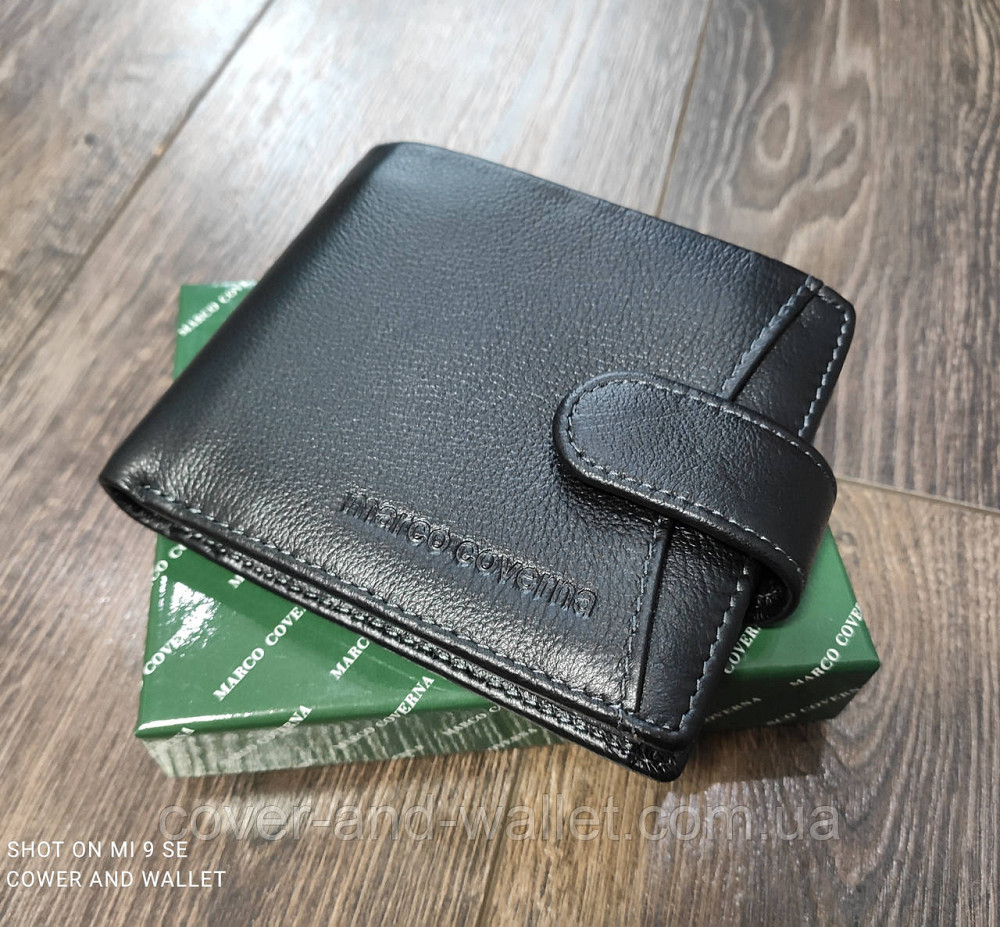 Кожаный мужской кошелек портмоне с открытым карманом Marco Coverna MC 22-203 Киев - изображение 1