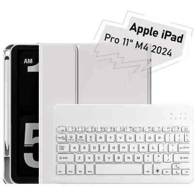 Чехол для планшета BeCover with keyboard Apple iPad Pro 11" M4 2024 Gray (712999) Винница