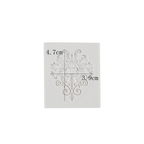 Молд силіконовий Абстракція 47 на 39 мм сірий Київ