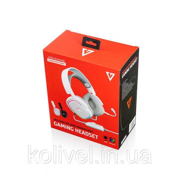 Ігрова гарнітура Modecom Volcano RGB Prometheus 7.1 White USB (S-MC-899-PROMETHEUS-200) Киев - изображение 8