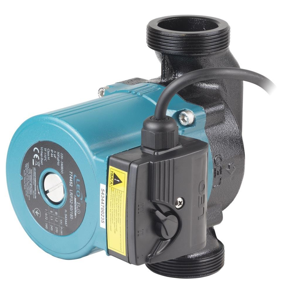 Насос циркуляційний 270Вт Hmax 8м Qmax 170л/хв Ø2" 180мм+гайки Ø1¼" LEO 3.0 LRP32-80/180 (774452) Рівне - фото 2