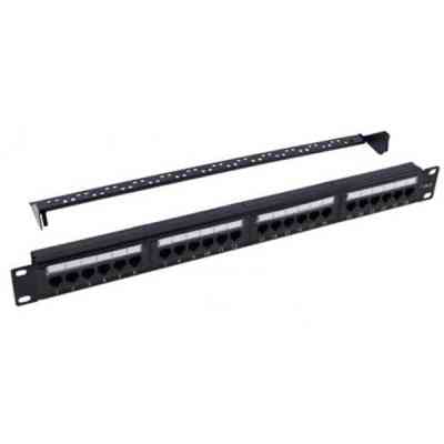 Патч-панель 19&quot; 24xRJ-45 UTP Cat.6, 1U, with organizer Kingda (KD-PP07-UTP-C6-24P) Вінниця