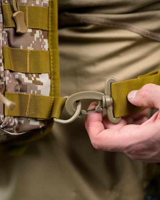 Тактическая нагрудная сумка черная через плечо  пиксель ПП8246 Одесса - изображение 3