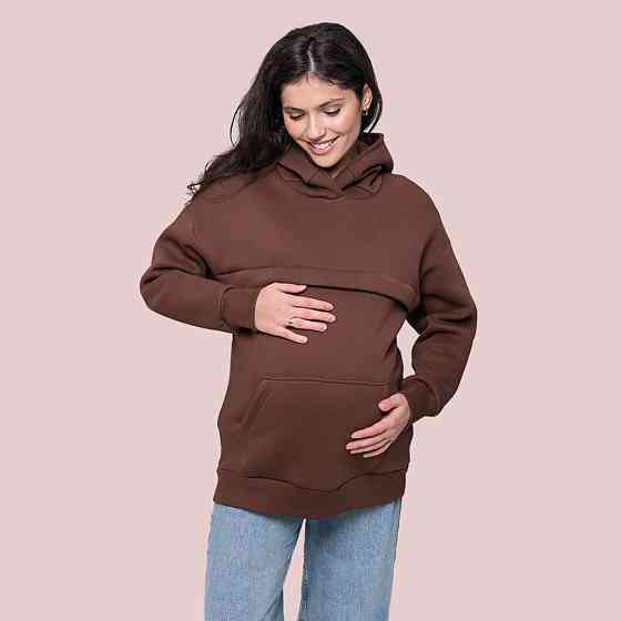 Худи для беременных и кормящих Шоколад Киев