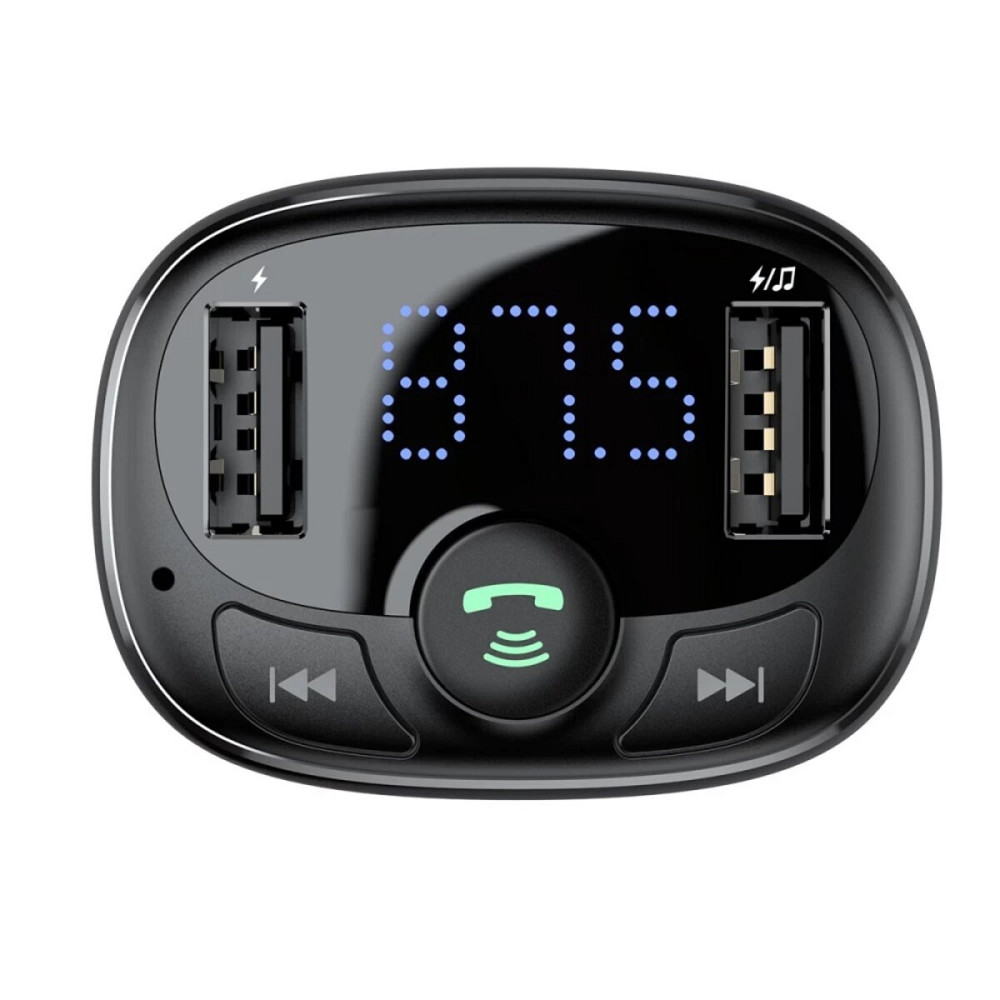 АЗП з FM-модулятор Baseus T Shaped S-09A Car Bluetooth MP3 Player (Standard Edition) Black Киев - изображение 5