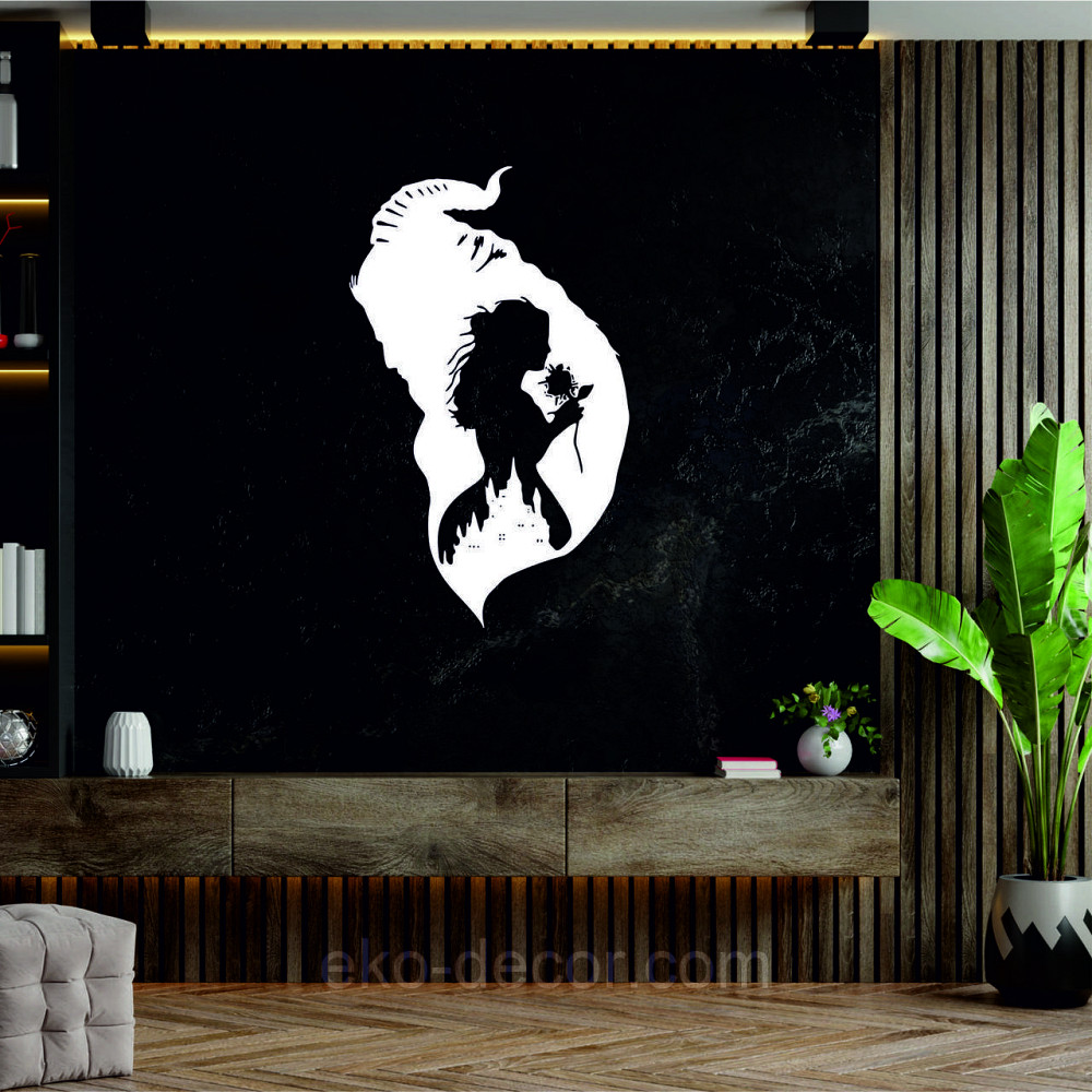 Декоративне настінне Панно «Красуня і чудовисько», Декор на стіну Київ - фото 4