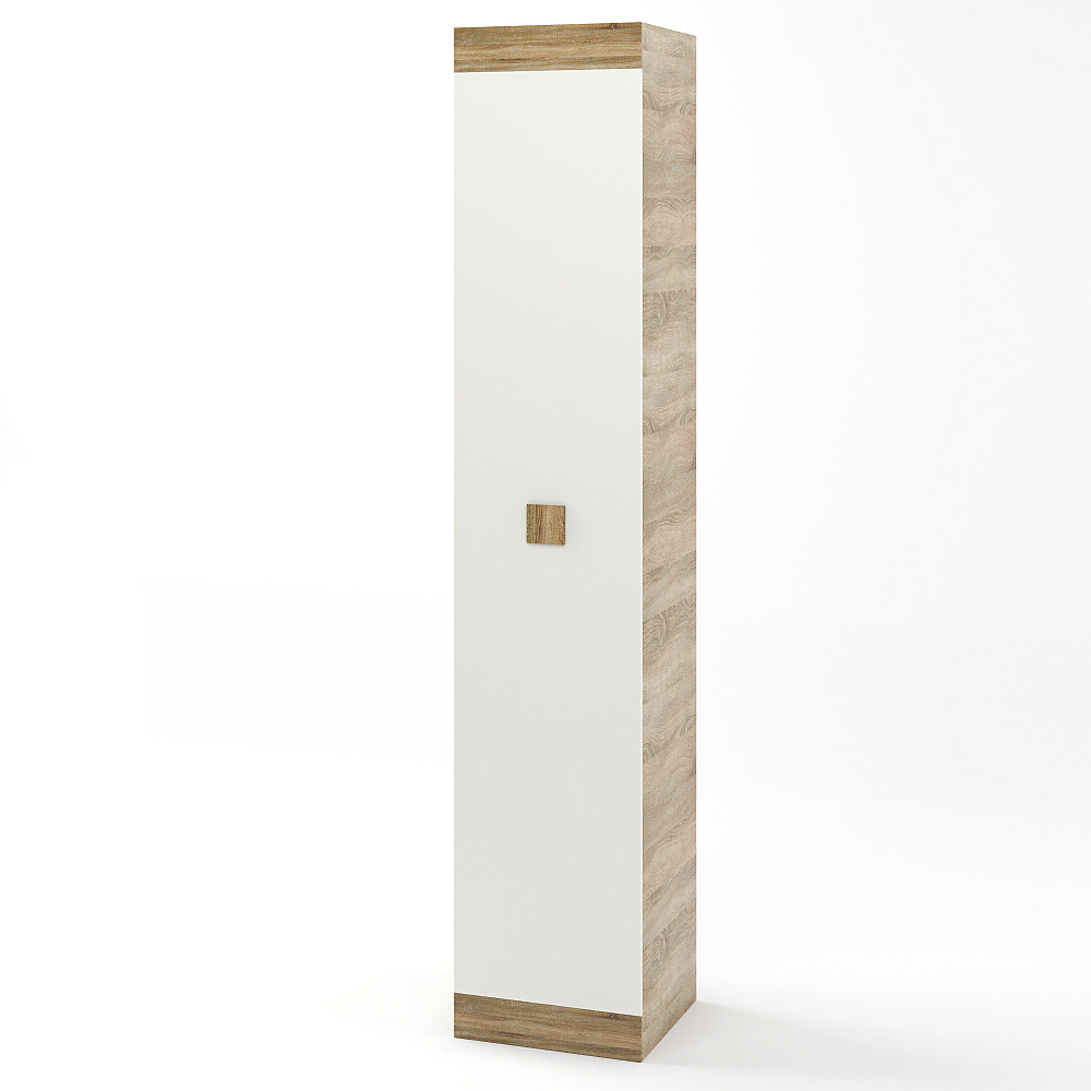 Шкаф-пенал закрытый Эверест Соната дуб сонома + белый (DTM-2275) Львов - изображение 2