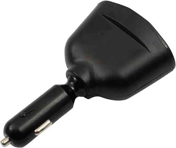 Автомобільний розгалужувач прикурювач із вольтметром QC3.0 PD 12 В/24 В Луцьк