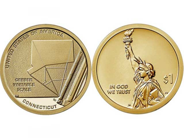 США 1$ 2020, Змінна шкала гербера, Конкортинг. Американські інновації Полтава - фото 1