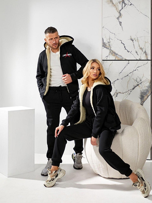 Чоловічий повсякденний теплий костюм  Тринитка на флісі+ Підкладка Штучне хутро Одеса - фото 7